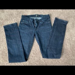 Seven for all mankind dark blue jeans
